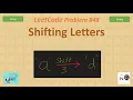 Shifting Letters LeetCode 848 String Facebook