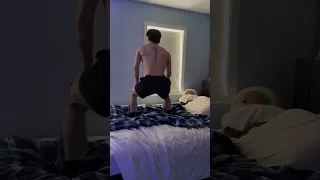 What did she walk into