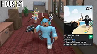 I Played MM2 Aim Trainer For 24 HOURS
