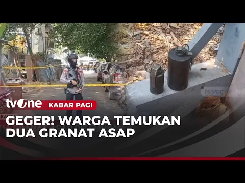 Warga Cempaka Putih Temukan Dua Granat Asap di Lahan Kosong