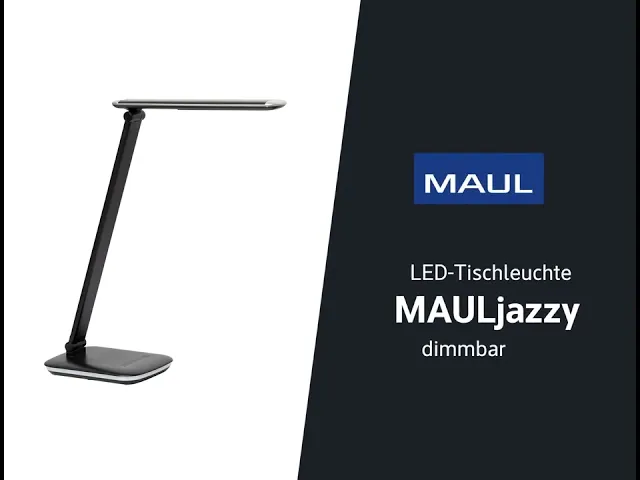 MAUL LED-Tischleuchte MAULjazzy – Modernes Design mit USB-Ladeport und 5-Stufen-Touchdimmer