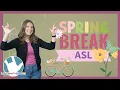 20 ASL Signs For Spring Break With Kate Lane