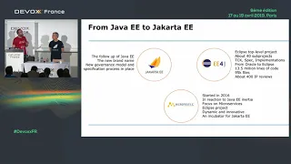 Oubliez Java EE voila Jakarta EE J F James S Blanc