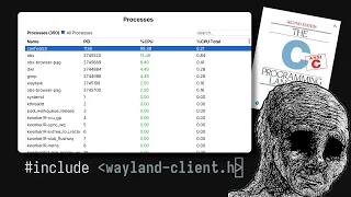 Writing a GUI Task Manager from scratch in C using only libwayland