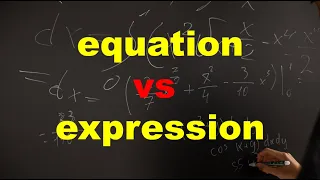 What s the difference between equation and expression