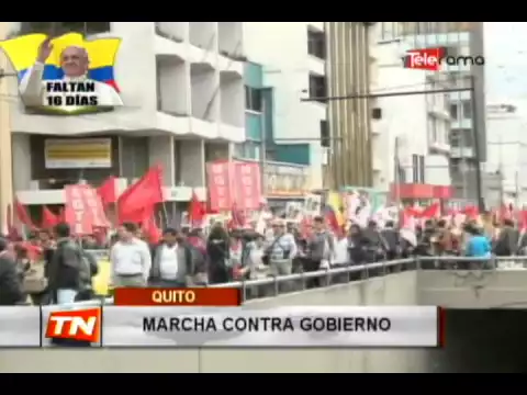 Marcha contra gobierno