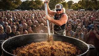 WE COOKED JAMBALAYA FOR 1,000 PEOPLE!