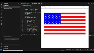 American flag in python takes me hours of analysis