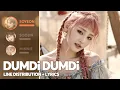 [Updated] (G)I-DLE - DUMDi DUMDi (Line Distribution + Lyrics Color Coded)