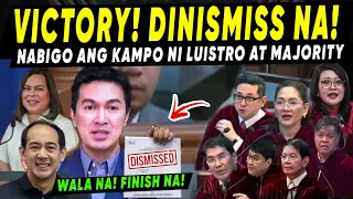CONFIRMED! PANALO NA! SENATE IMPEACHMENT COURT DINISMISS AGAD ang IMPEACHMENT THRESHOLD! IYAKAN NA!