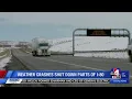 Weather crashes shut down parts of I-80
