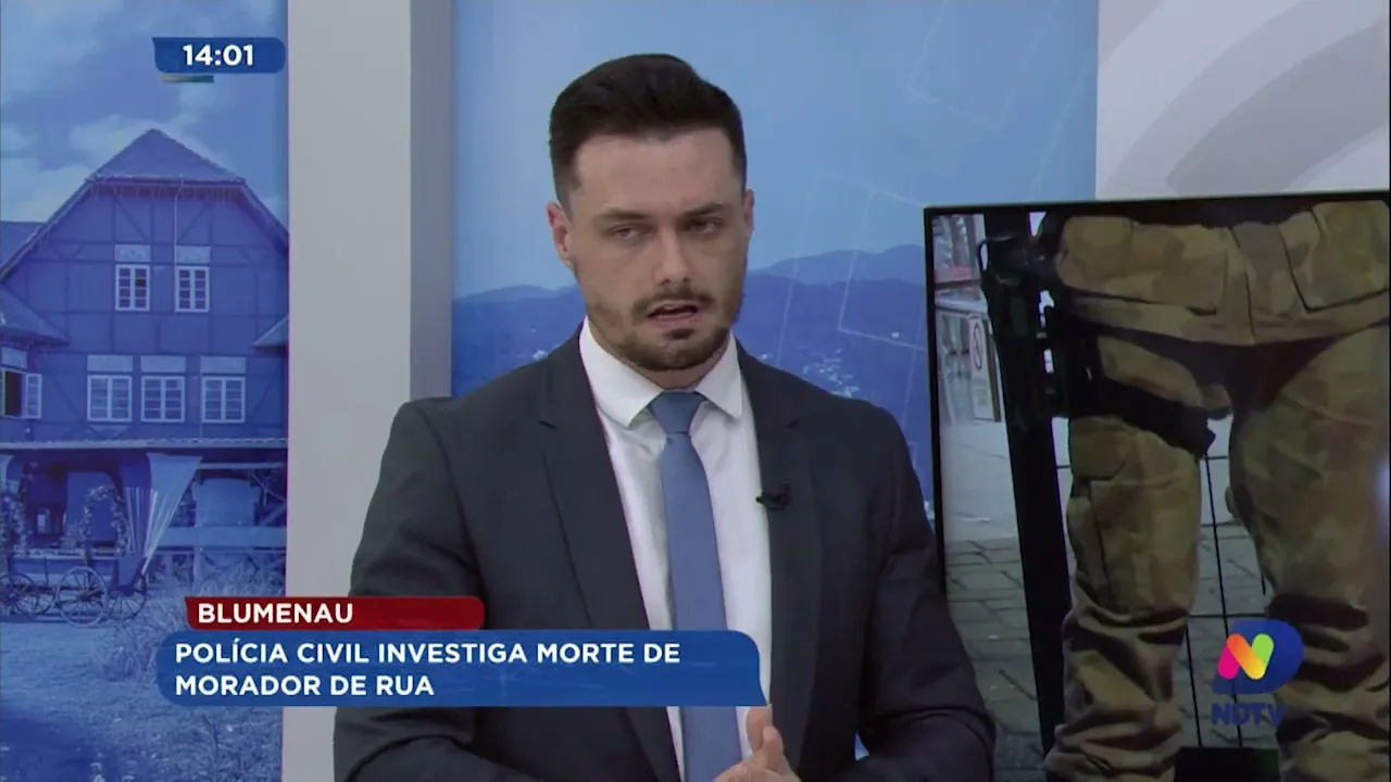 Polícia Civil investiga morte de morador de rua em Blumenau