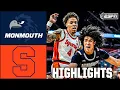 Monmouth Hawks vs. Syracuse Orange | Full Game Highlights | ESPN College Basketball