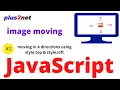 Moving image in UP down left right direction by buttons with offsetTop offsetLeft in JavaScript