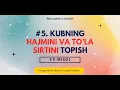 Flowgorithm Kubning hajmini va to la sirtini topish
