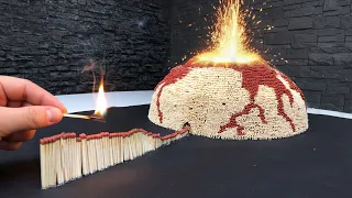 Match Chain Reaction VOLCANO ERUPTION Amazing Fire Domino 2.0