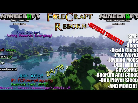 Minecraft server video for FireCraft Reborn Cracked