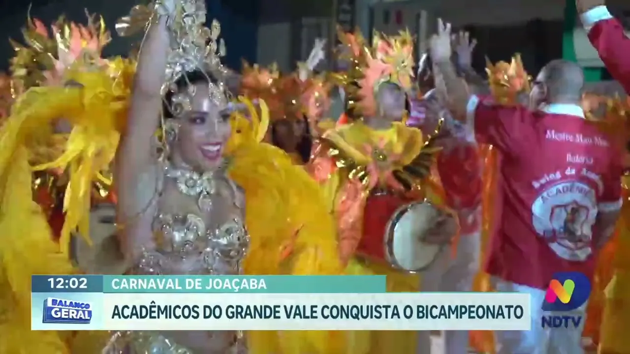 Carnaval de Joaçaba: Acadêmicos do Grande Vale é a Grande Campeã!