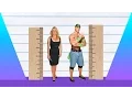How Much Taller - Jennifer Coolidge vs John Cena
