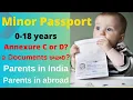 Download Lagu Documents Required for Minor Passport(below 18 years/Kids/new born/infant/child-Annexture D\u0026C Telugu