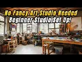 How To Set Up Your ART PAINTING STUDIO For NEW ARTISTS