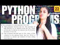 Top Python Programs Basic to Advanced Full Python Series LIST - P22