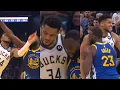 Lagu Giannis has words for Draymond after foul and gets mad then taunts him after bucket
