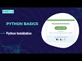 Python Tutorial for Beginners-Part - 4 I How to Install Python Python Basics I KSR Datavizon