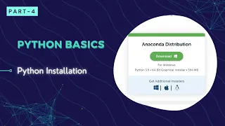 Python Tutorial for Beginners-Part - 4 I How to Install Python Python Basics I KSR Datavizon