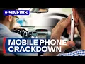 Download Lagu Sophisticated operation cracking down on drivers using phones behind the wheel | 9 News Australia
