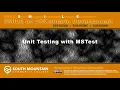 C Xamarin Cohort 21A - Unit Testing with MSTest