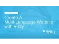 Create a Multi-Language Website with Vizlly