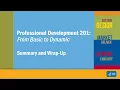 PD201 - Summary and Wrap-Up