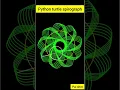 Awesome spirograph animation with python turtle