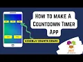 Countdown Timer App in MIT App inventor countdown timer MIT App inventor tutorial