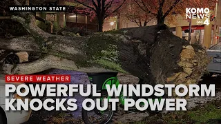 LATEST Powerful windstorm knocks out power to thousands in western Washington