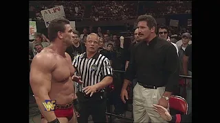 NWA Champ Dan Severn Debuts In The WWF To Commentate Ken Shamrock Vs Rockabilly Match 1997 