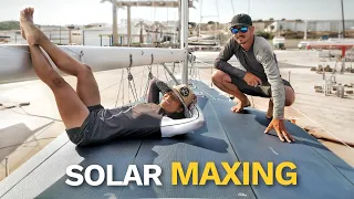 Installing 30 Solar Panels on a 36ft Sailboat | Step 491