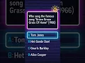 Download Lagu Can you name the artist who sang Green Green Grass Of Home in 1966?