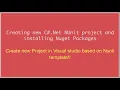 Set up NUnit Selenium project in Visual studio in Windows
