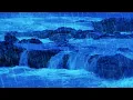 Download Lagu Heavy Rain \u0026 Big Ocean Waves 🌧️  Rainstorm Sounds White Noise for Sleeping, Studying or Relaxation