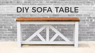 DIY Sofa Table Console Table How to Build