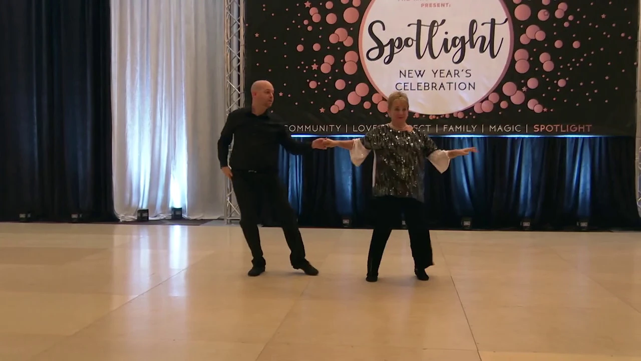 Spotlight New Years 2019 2020 Pro Am Novice Routine Tobi Oberman with Matt Auclair