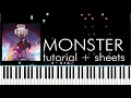 Download Lagu Adventure Time: Distant Lands - Obsidian - Monster - Piano Tutorial