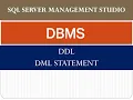 create alter drop insert udpate in sqlserver mgt studio