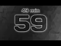 50 minute 3000 second Countdown Timer - Silent