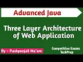 Lec - 1 3 Three Layer Architecture of Web Applications in Advanced Java in Hindi