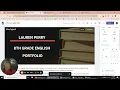 Creating Class Section In Grade Level Portfolios