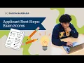 Applicant Next Steps Exam Scores