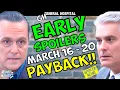General Hospital Early Spoilers March 16-20 Sonny Ric Plot Payback Soap Dirt